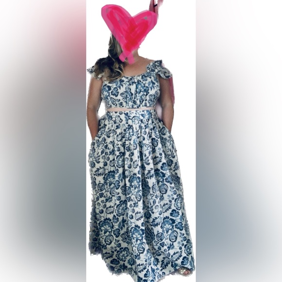 Anthropologie two-piece skirt and top - Picture 4 of 5